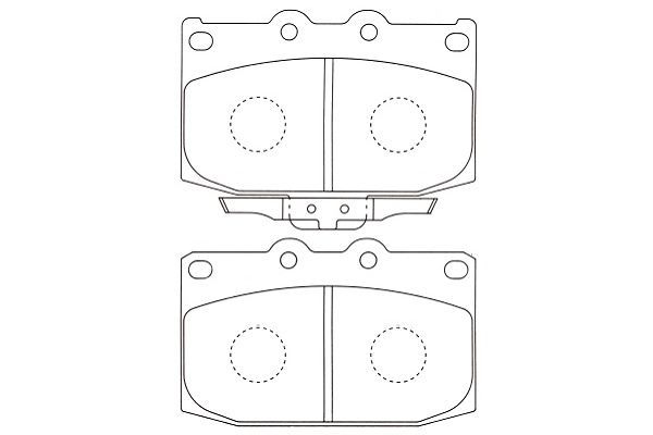 KAVO PARTS Комплект тормозных колодок, дисковый тормоз BP-4530